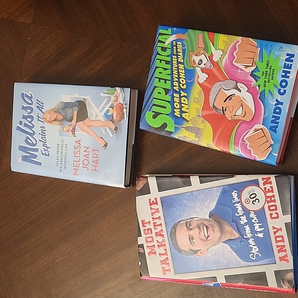 Pop Culture Andy Cohen and Melissa Joan Hart autobiographies